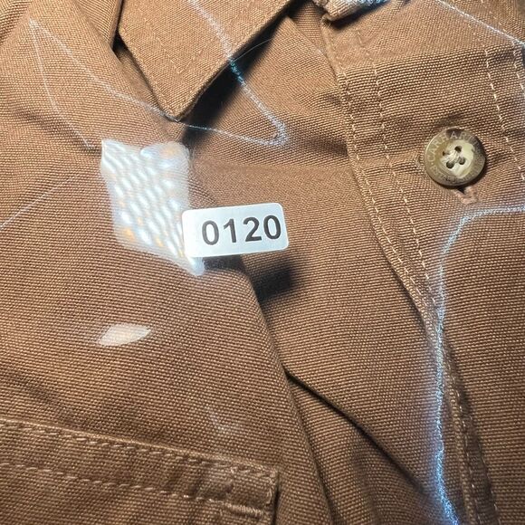 Carhartt Shirt Mens Large Tall Button Up Heavy Canvas Long Sleeve Pockets (#120) - Picture 7 of 7